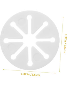 Organizador de Calcetines Wakauto 28 Piezas Blanco para Lavar 2