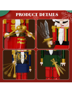 Kits de Construcción Cascanueces Navidad GIKCFSTBLA 943 PCS 2