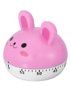 Temporizador de Cocina Mecánico Zerodis Hongo Rosa 60 Minutos 2