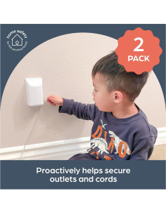 Cubiertas de Enchufe Dreambaby Dual Fit - Seguridad Niños - Paquete de 2 2