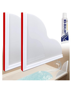 Guardia de Agua para Esquina de Ducha KOMOHOM - 2 Piezas