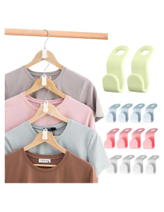 100 Ganchos Conectores para Perchas INEDRIMS, Color Mezclado