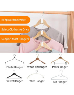 100 Ganchos Conectores para Perchas INEDRIMS, Color Mezclado 2