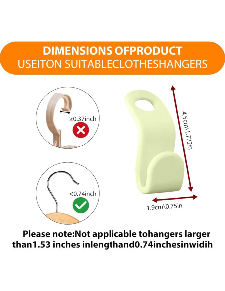 100 Ganchos Conectores para Perchas INEDRIMS, Color Mezclado