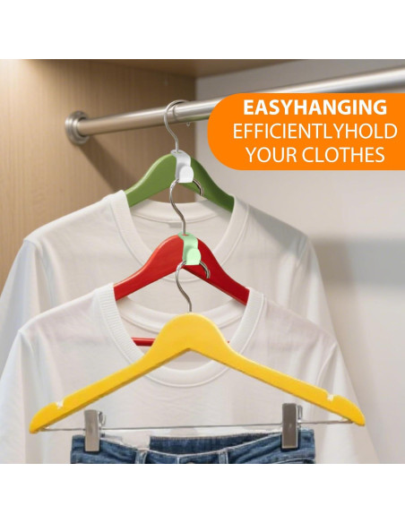 100 Ganchos Conectores para Perchas INEDRIMS, Color Mezclado