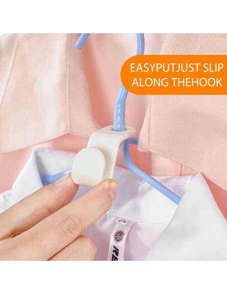 100 Ganchos Conectores para Perchas INEDRIMS, Color Mezclado