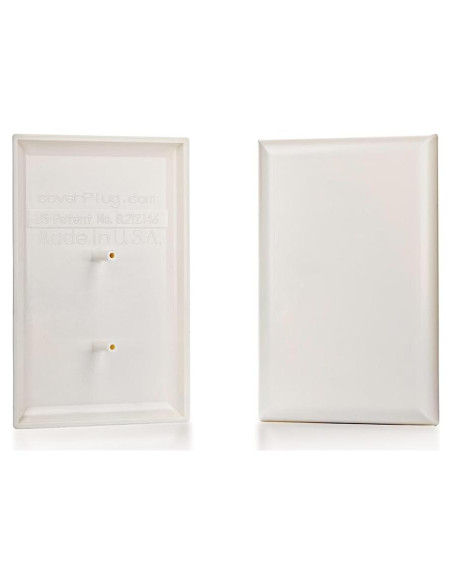 Cubierta de Enchufe Eléctrico Pintable Tapaenchufe 2-Pack