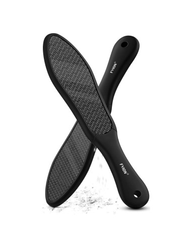 Lima de Pie de Cristal Nano FVION Doble Cara para Callos - Negro