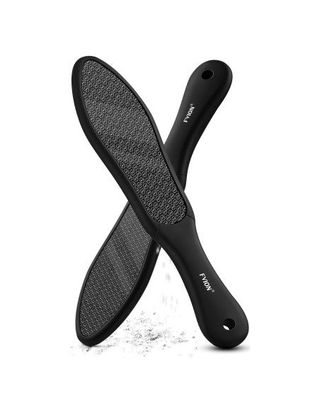 Lima de Pie de Cristal Nano FVION Doble Cara para Callos - Negro