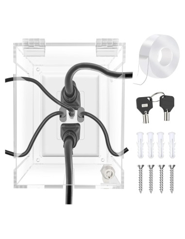 Caja de Protección de Enchufe Upifen 1 Gang Transparente