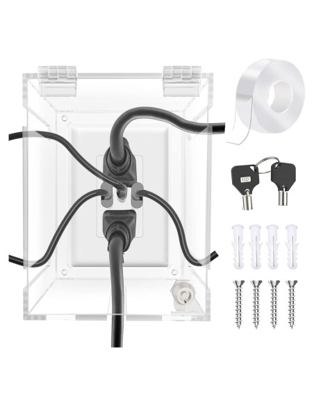 Caja de Protección de Enchufe Upifen 1 Gang Transparente