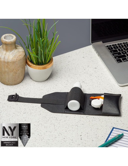 Estuche de Lentes de Contacto Oplee Negro con Espejo