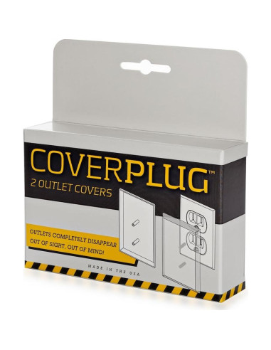 Cubierta de Enchufe Eléctrico Pintable Tapaenchufe 2-Pack