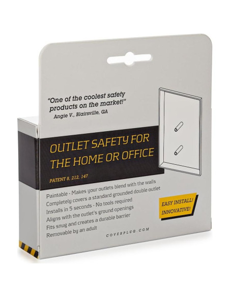 Cubierta de Enchufe Eléctrico Pintable Tapaenchufe 2-Pack