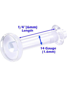 Retenedor de Piercing Labret Acrílico Flexible 14g 6mm 8mm 10mm 2