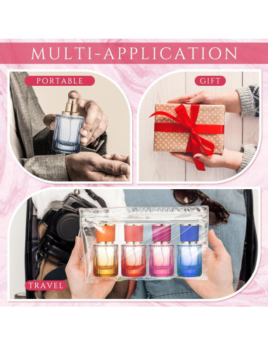 6 Botellas de Perfume Recargables 30 ml Teenyyou Multicolor