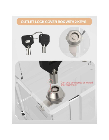 Caja de Protección de Enchufe Upifen 1 Gang Transparente