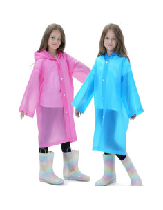 2 Impermeables Reutilizables Borogo para Niños con Capucha 2