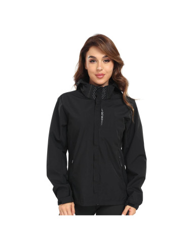 Chaqueta de lluvia ligera JAEZZIY mujer impermeable S-XXL