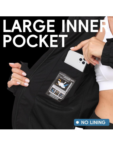 Chaqueta de lluvia ligera JAEZZIY mujer impermeable S-XXL