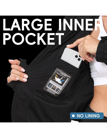 Chaqueta de lluvia ligera JAEZZIY mujer impermeable S-XXL