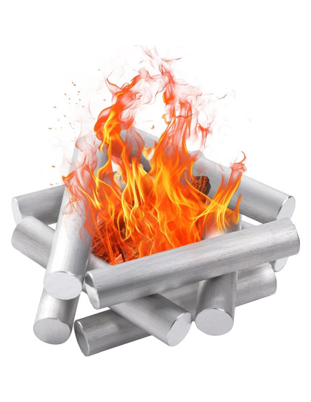 Paquete de 20 Varillas de Magnesio Puro 99% 90x16mm para Camping