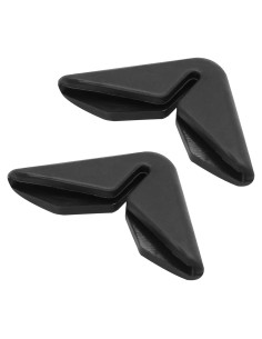 Protector de Borde de Puerta de Coche uxcell Negro 2 Piezas