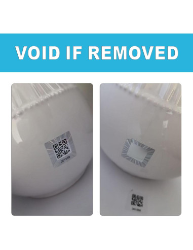 380 Etiquetas de Código QR Holográfico TLK&FBB 2.5x2.5cm