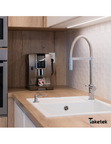 Placa de Pared Decorativa TAKETEK 1 Gang Blanca Pack 10