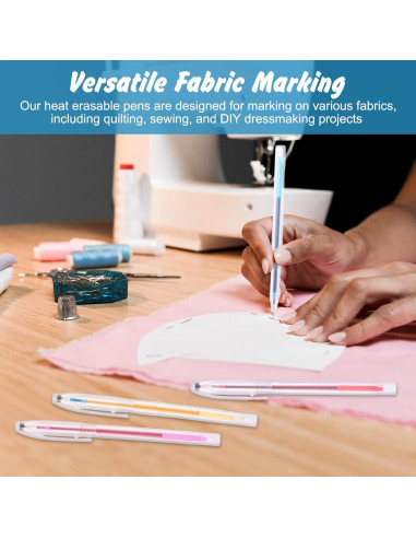 24 Bolígrafos de Marcado Borrable con Agua - 6 Colores + Recargas
