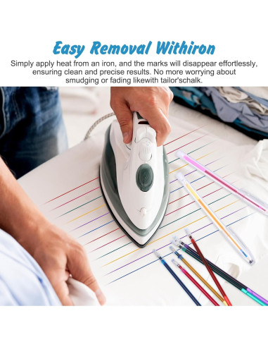 24 Bolígrafos de Marcado Borrable con Agua - 6 Colores + Recargas