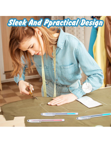 24 Bolígrafos de Marcado Borrable con Agua - 6 Colores + Recargas