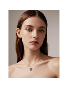 Collar de Urna para Cenizas Dorunmo 925 Plata Esterlina 20mm 2