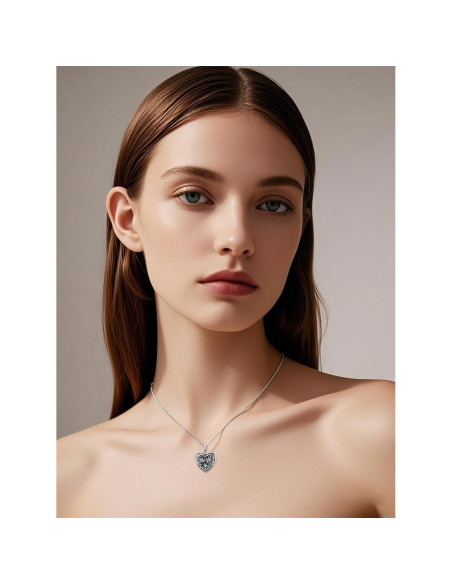 Collar de Urna para Cenizas Dorunmo 925 Plata Esterlina 20mm