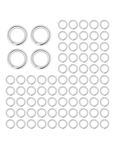 200 Anillas Abiertas de Plata LCCHOLV para Joyería 4mm