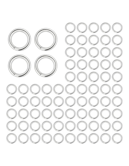 200 Anillas Abiertas de Plata LCCHOLV para Joyería 4mm