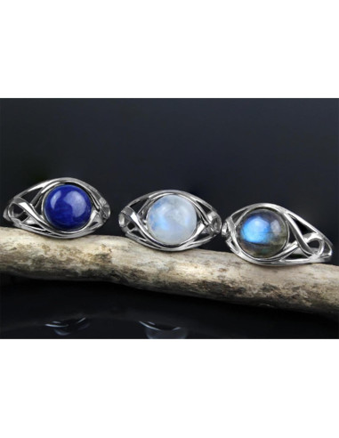 Anillo Celta 925 Jewelets 10 mm Chapado en Rodio