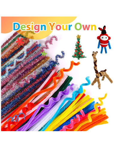 Limpiapipas Caydo 2500 Piezas 25 Colores 6 mm x 30 cm