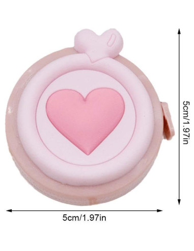 Cinta Métrica Retráctil Mini Macaron Labriciyon 152 cm Naranja