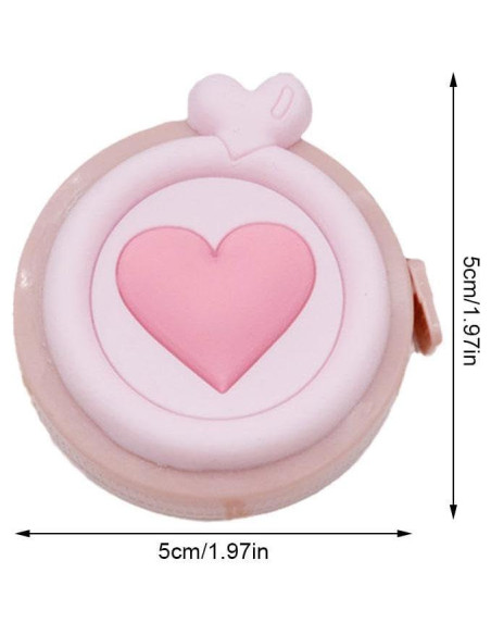 Cinta Métrica Retráctil Mini Macaron Labriciyon 152 cm Naranja