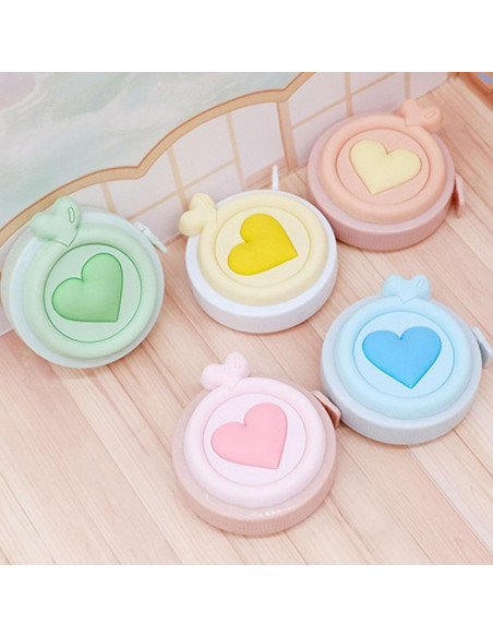 Cinta Métrica Retráctil Mini Macaron Labriciyon 152 cm Naranja