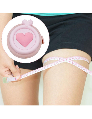 Cinta Métrica Retráctil Mini Macaron Labriciyon 152 cm Naranja