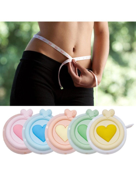 Cinta Métrica Retráctil Mini Macaron Labriciyon 152 cm Naranja