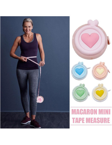 Cinta Métrica Retráctil Mini Macaron Labriciyon 152 cm Naranja