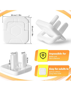 Cubiertas de Enchufes a Prueba de Niños Thyle - 100 Pcs 2