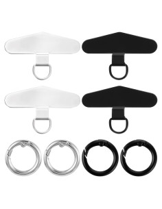 4 Ganchos de Sujeción para Teléfono Metal Acero Inoxidable