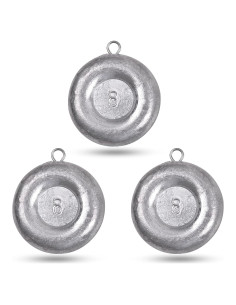 Pesas de Discos Shaddock Fishing 8oz (226.80g) 3pcs para Pesca