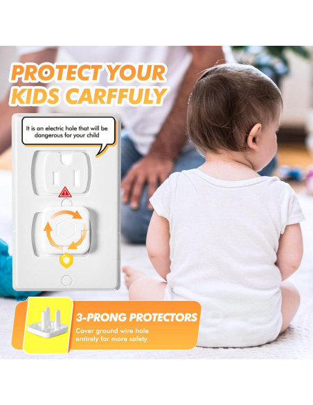 Cubiertas de Enchufes a Prueba de Niños Thyle - 100 Pcs