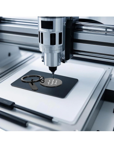 30 Llaveros de Acero Inoxidable Grabables en Blanco PEOVLVN