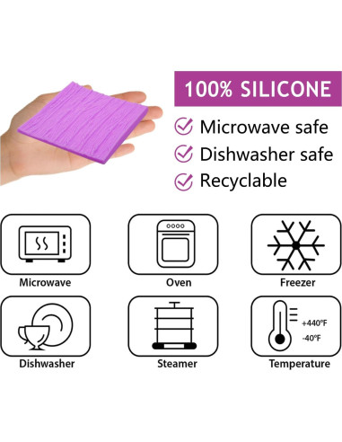 Moldes de Silicona Infovox para Corteza de Árbol - Juego de 2